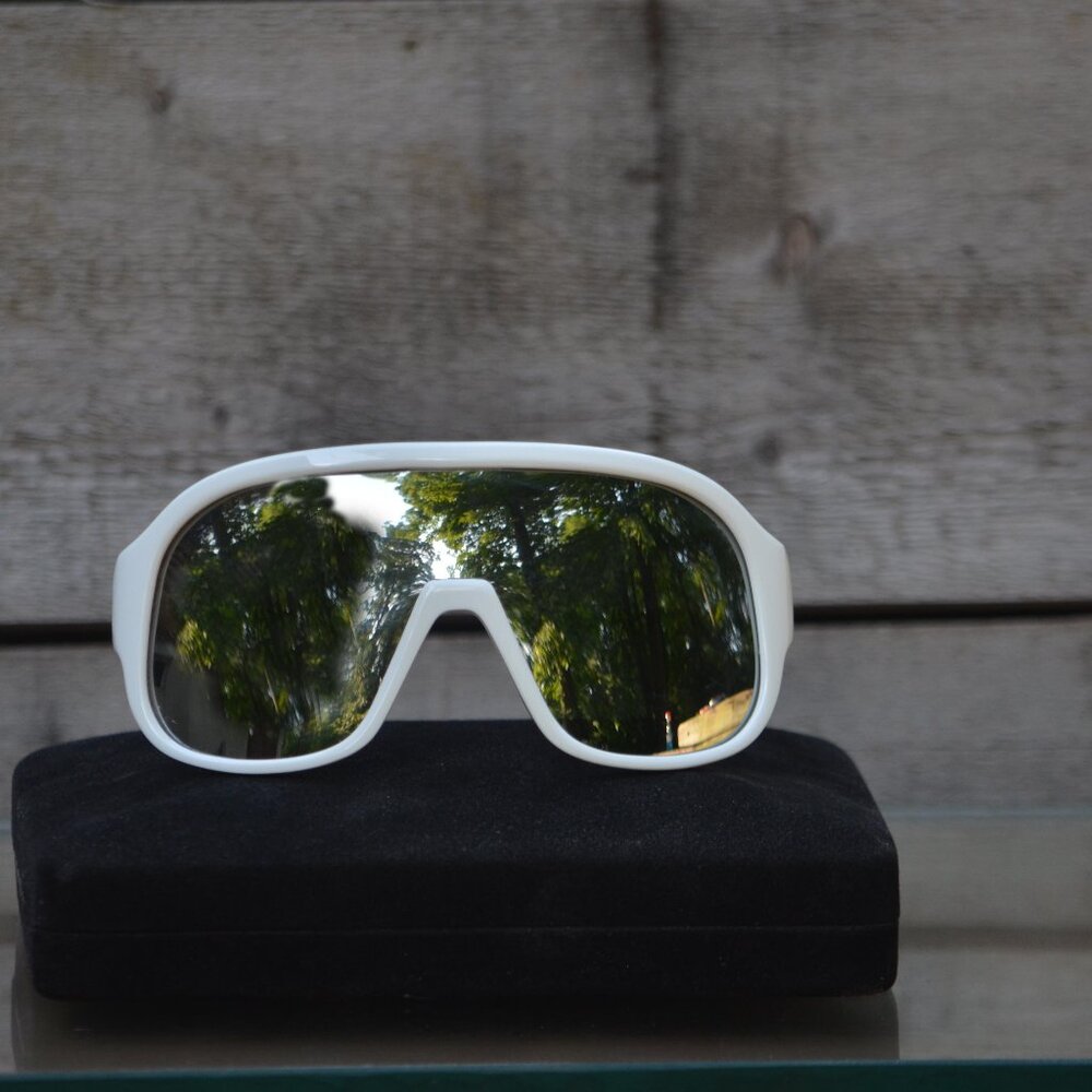 Michael Kors Oversize White Mirror Sunglasses